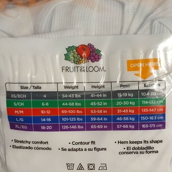 8 Fruit Of The Loom Boys A-Shirts - Picture 3 of 4